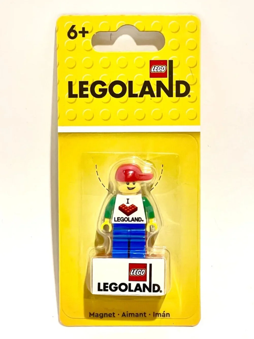 Lego 850457 Minifigure I love Legoland Boy Magnet New Sealed